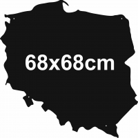 Tablica magnetyczna Mapa Polski 68x68cm